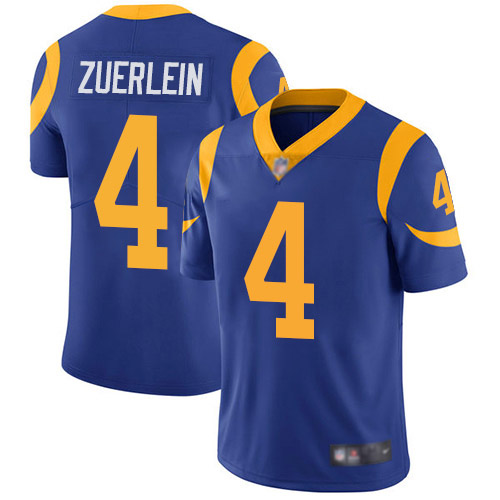Los Angeles Rams Limited Royal Blue Men Greg Zuerlein Alternate Jersey NFL Football 4 Vapor Untouchable